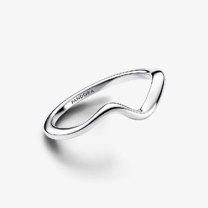Polished Wave Ring, Size 52 - Image 2