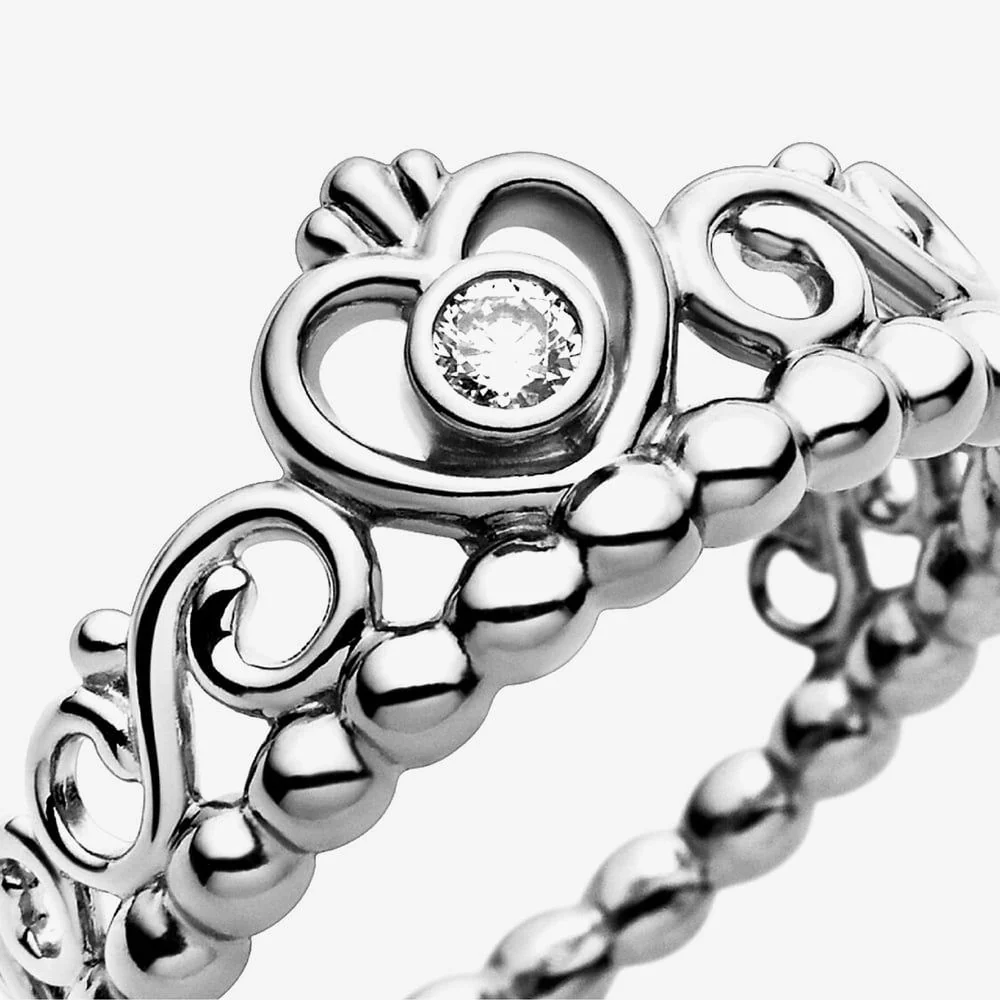 Princess Tiara Crown Ring, Size 48 - Image 3