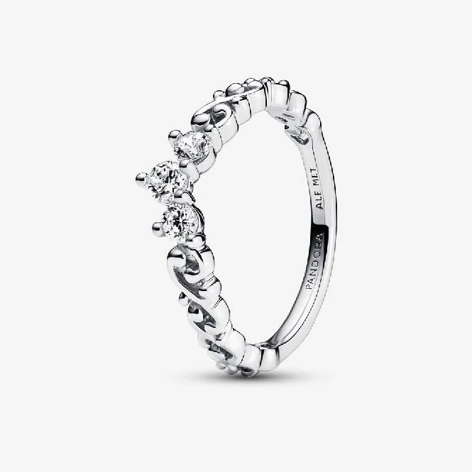 Regal Swirl Tiara Ring, Size 52