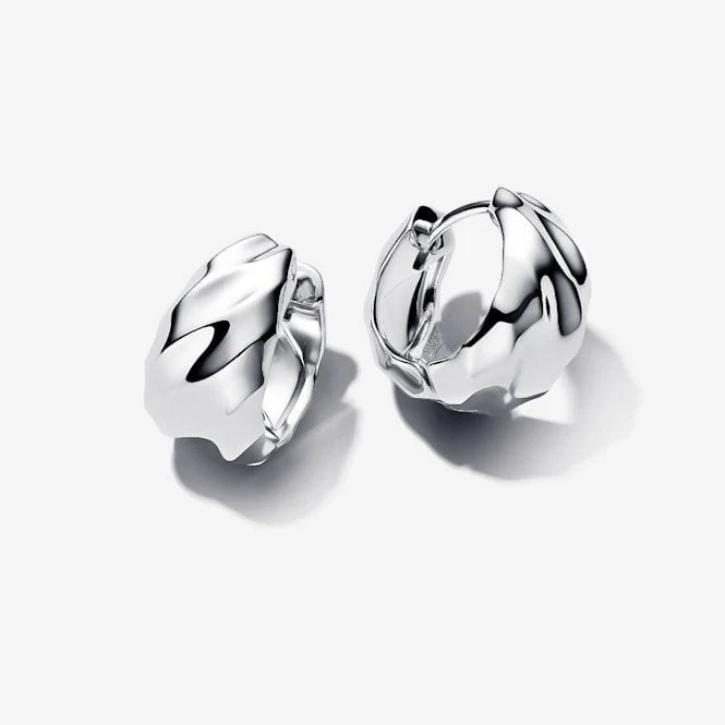 Rippled Small Hoop Earrings