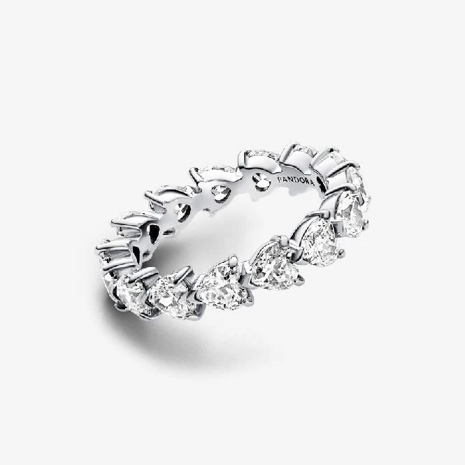 Row of Hearts Eternity Ring, Size 52 - Image 2