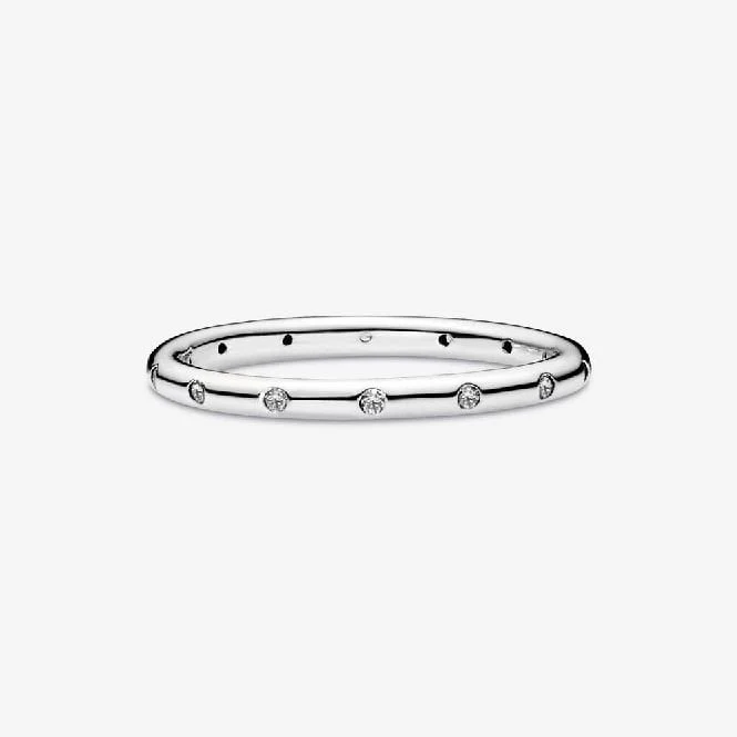 Simple Sparkling Band Ring, Size 48 - Image 2