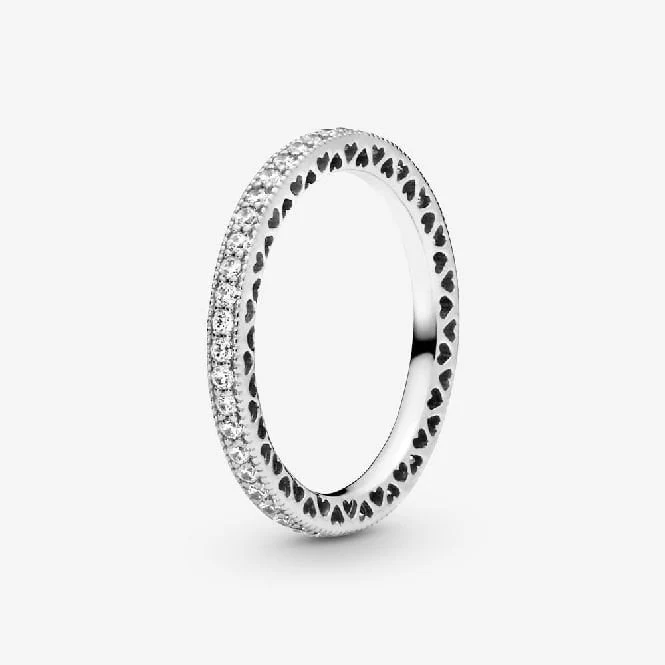Sparkle & Hearts Ring, Size 60
