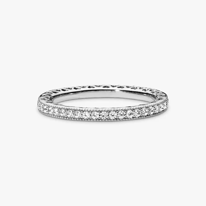 Sparkle & Hearts Ring, Size 48 - Image 2