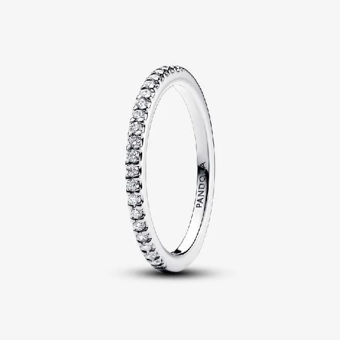 Sparkling Band Ring, Size 58