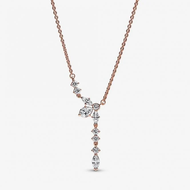 Sparkling Herbarium Cluster Drop Collier Necklace, 45cm