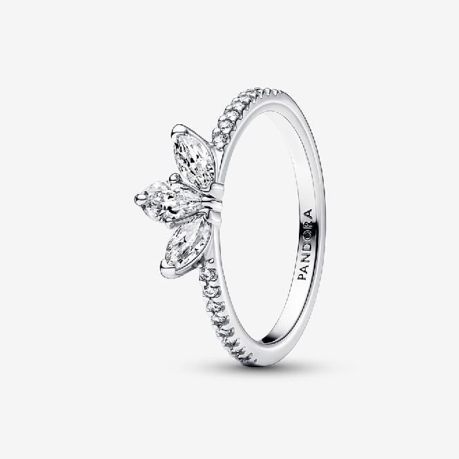 Sparkling Herbarium Cluster Ring, Size 60