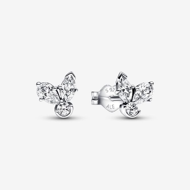 Sparkling Herbarium Cluster Stud Earrings