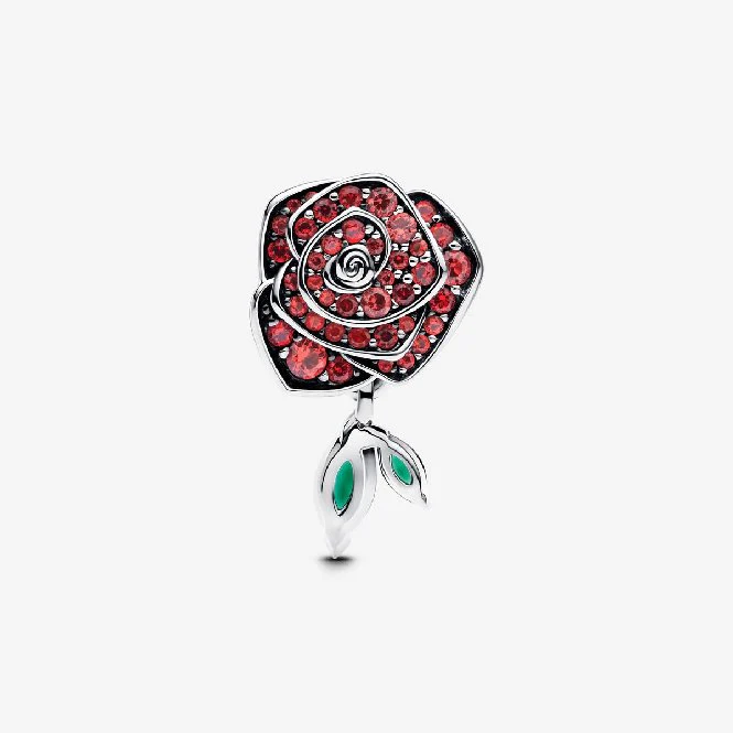 Sparkling Rose in Bloom Charms - Image 3