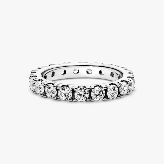 Sparkling Row Eternity Ring, Size 48 - Image 2