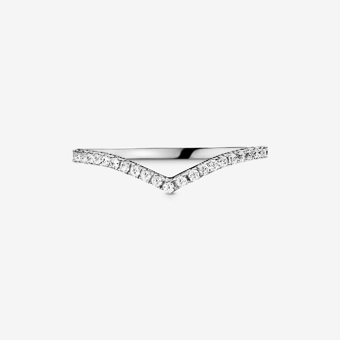 Sparkling Wishbone Ring, Size 44 - Image 2