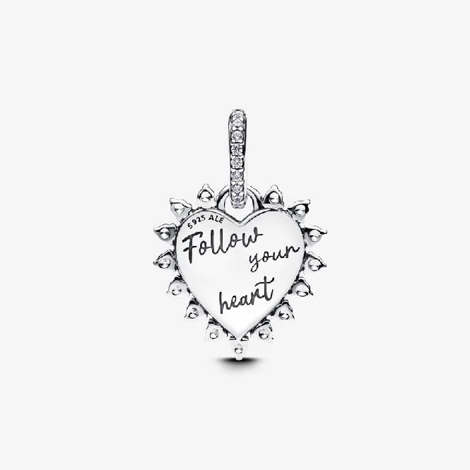 Spinnable Arrow Heart Dangle Charms - Image 2