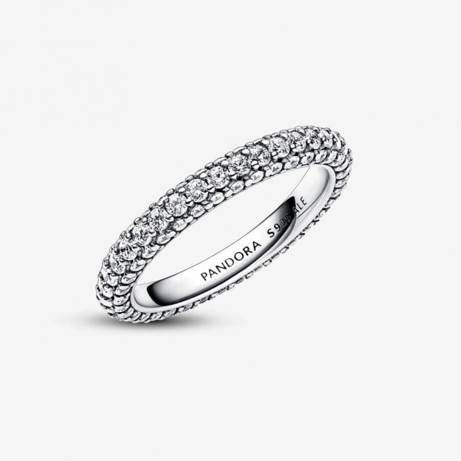 Timeless Pave Single-Row Ring, Size 60