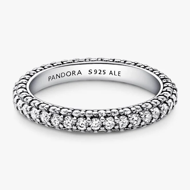 Timeless Pave Single-Row Ring, Size 52 - Image 4