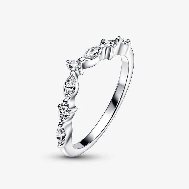 Timeless Wish Sparkling Alternating Ring, Size 54 - Image 2
