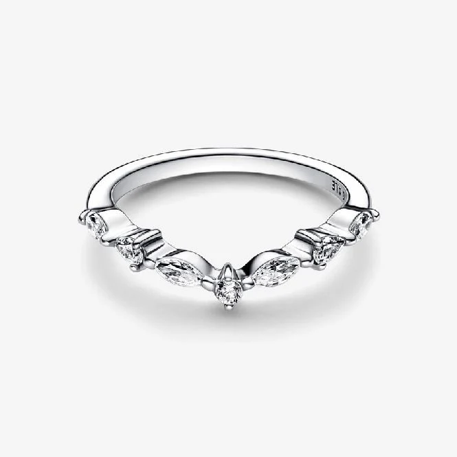 Timeless Wish Sparkling Alternating Ring, Size 54 - Image 4
