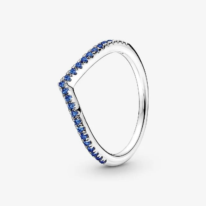 Timeless Wish Sparkling Blue Ring, Size 48