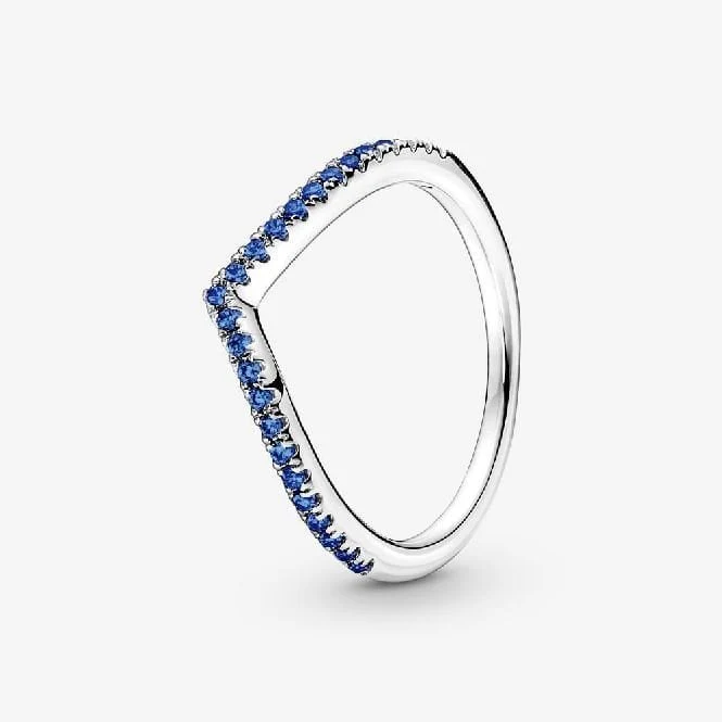 Timeless Wish Sparkling Blue Ring, Size 64