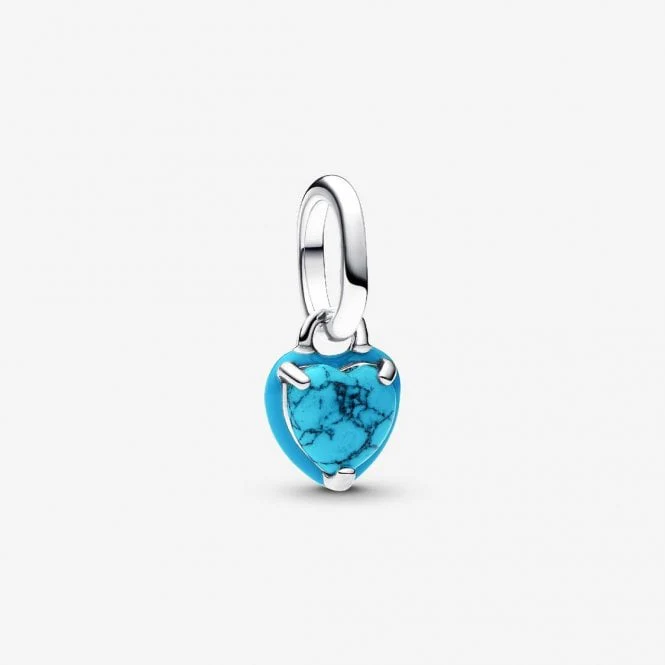 Turquoise Heart Mini Dangle Charms