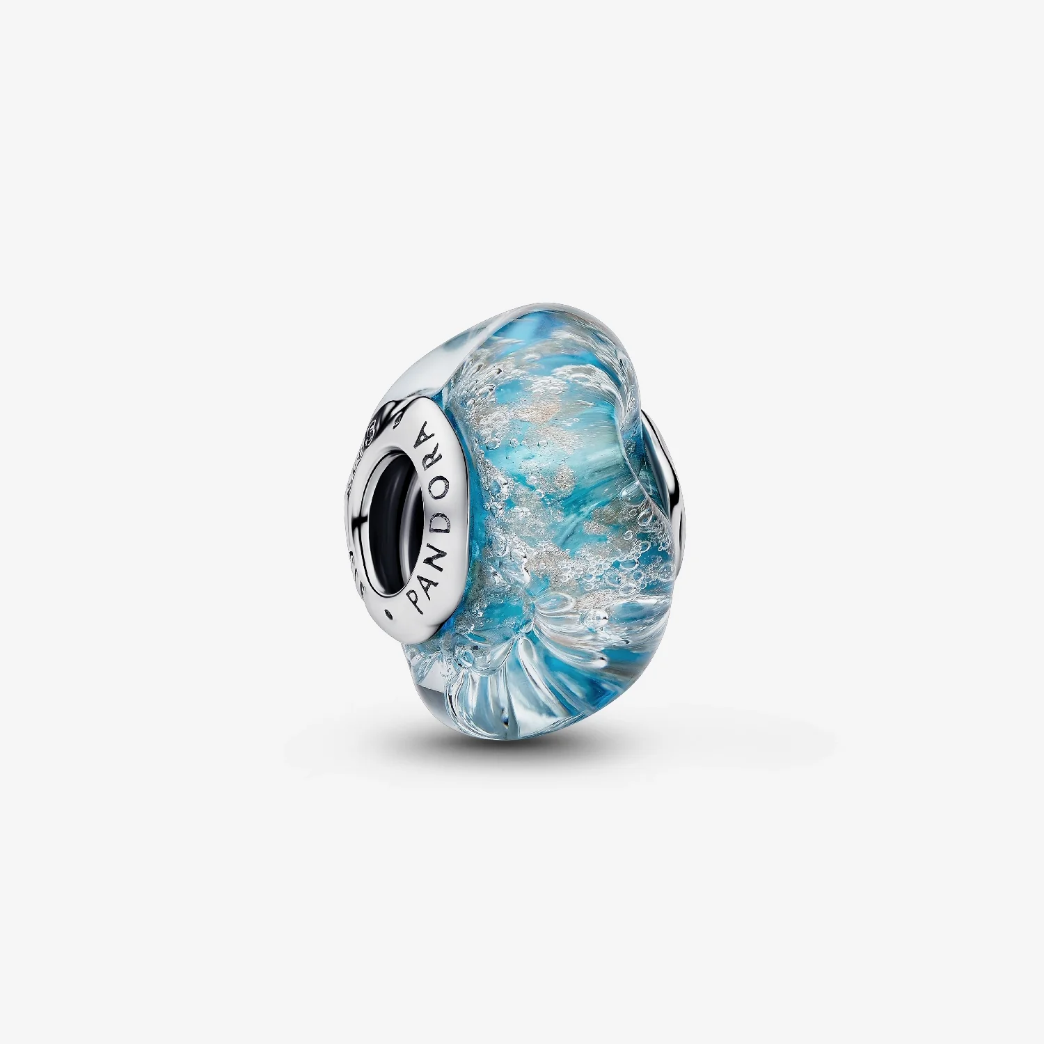 Turquoise Murano Glass & Glitter Charms