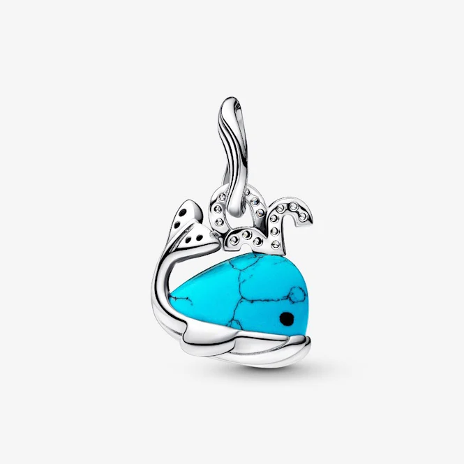 Turquoise Whale Dangle Charms - Image 2