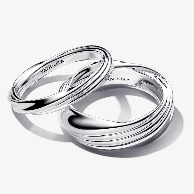 Twisted Double Ring, Size 48