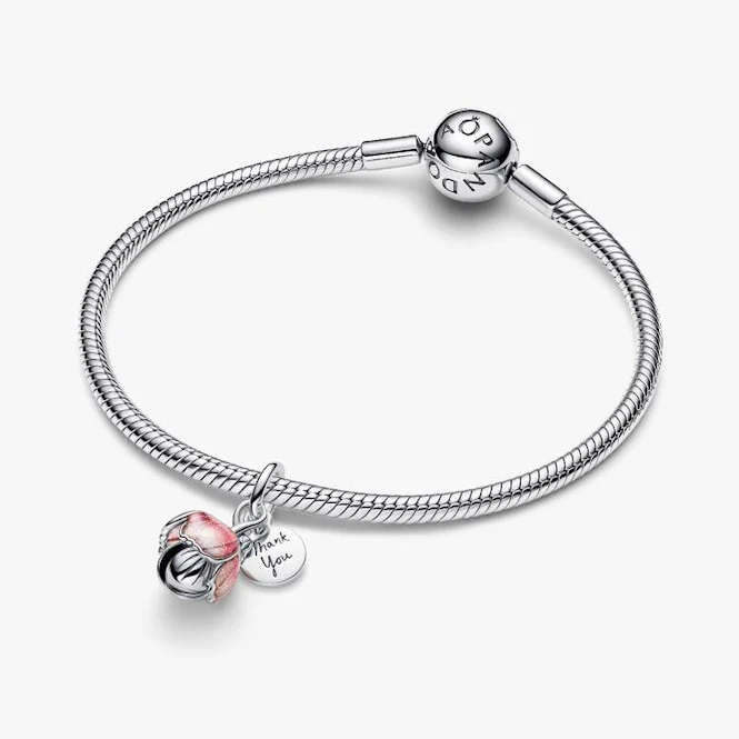 Two-Tone Blooming Flower Dangle Charms - Image 2