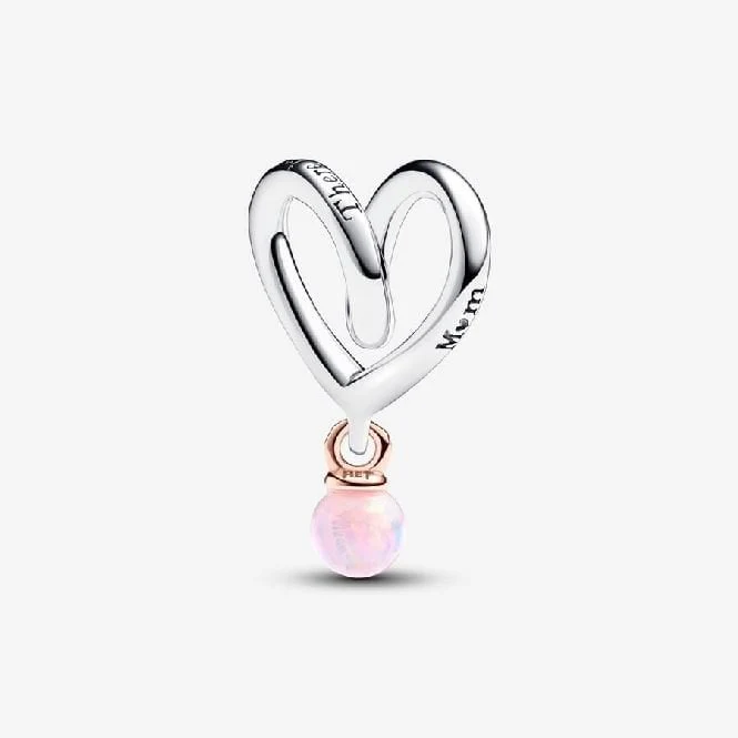Two-Tone Wrapped Heart Charms