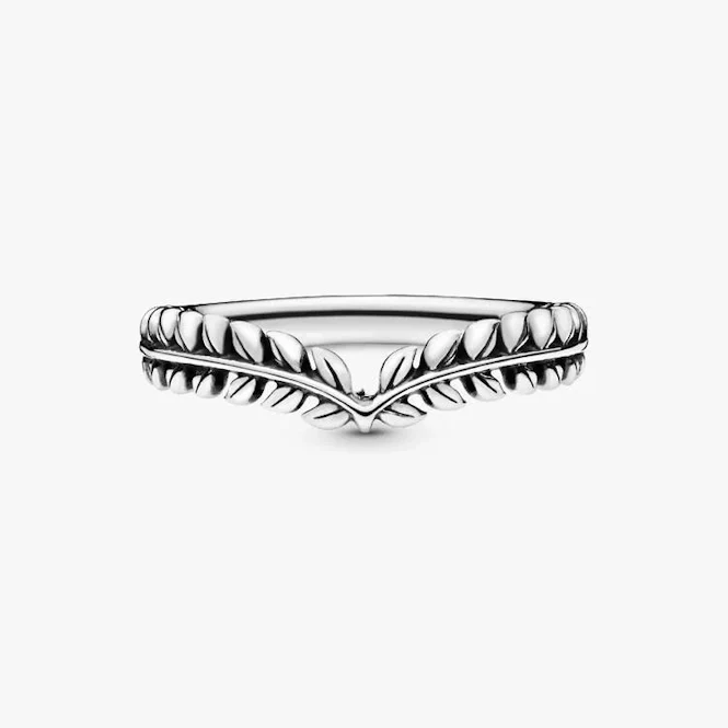 Wheat Grains Wishbone Ring, Size 48 - Image 2