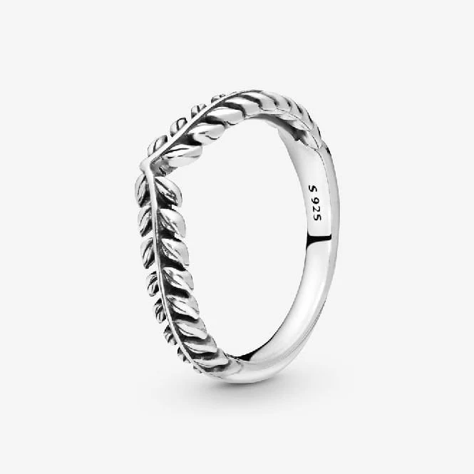 Wheat Grains Wishbone Ring, Size 60