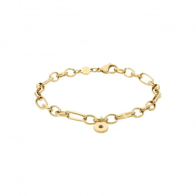 Amoa Multi-link Gold Bracelet, 23cm