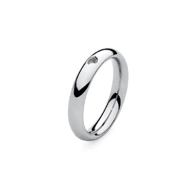 Slim Silver Interchangeable Ring, Size 60