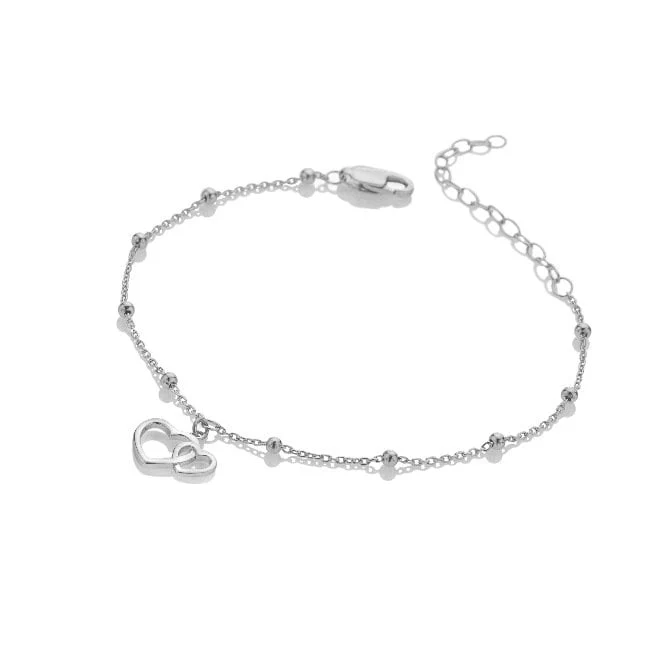 Silver Whisper Mother and Daughter Bracelet - Image 2