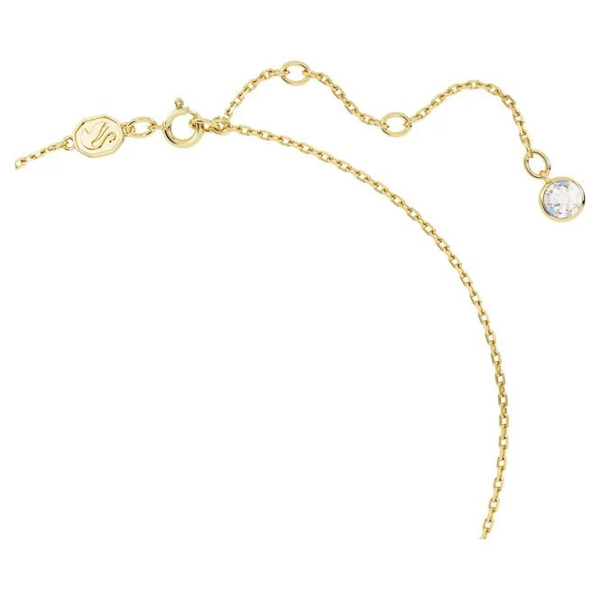 Chroma Pendant Necklace with Square-Cut Yellow Crystal in Gold - Image 3