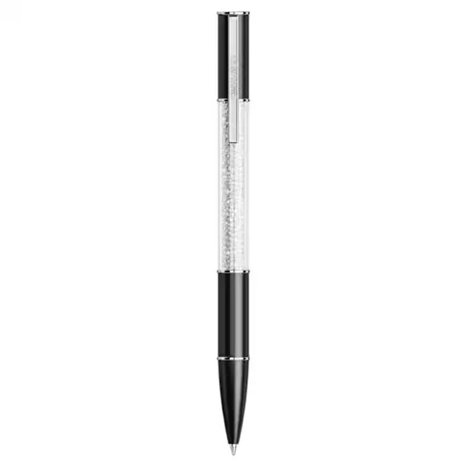Crystalline Lustre Ballpoint Pen in Black with Rhodium Finish - Image 2