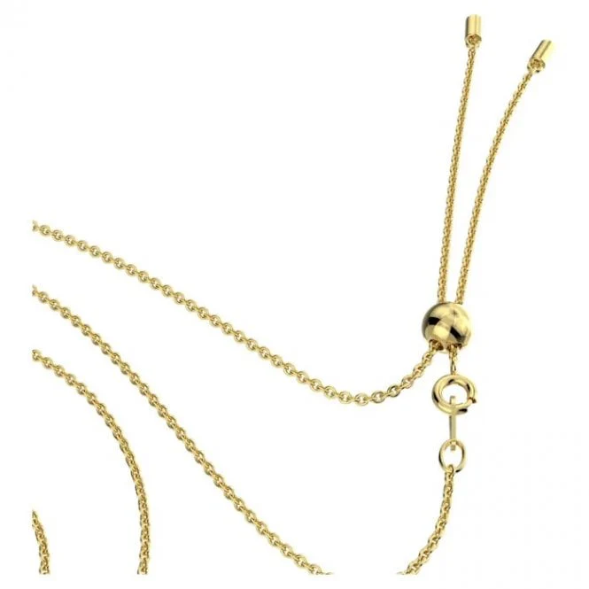 Generation Necklace with White Crystal in Gold - Image 3