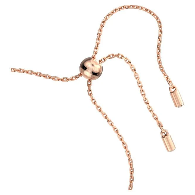 Una Bracelet with Round-Cut White Crystal Pave in Rose Gold - Image 3